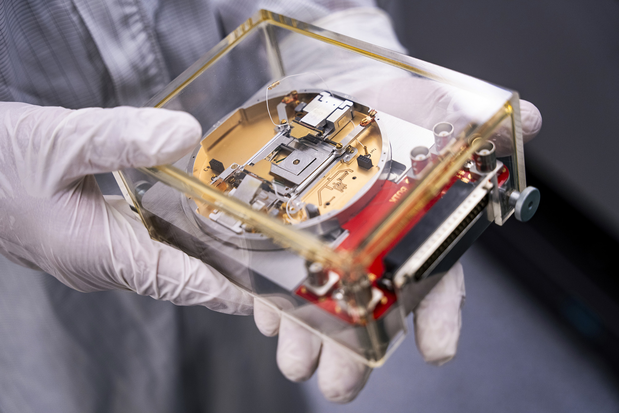 Closeup of apparatus